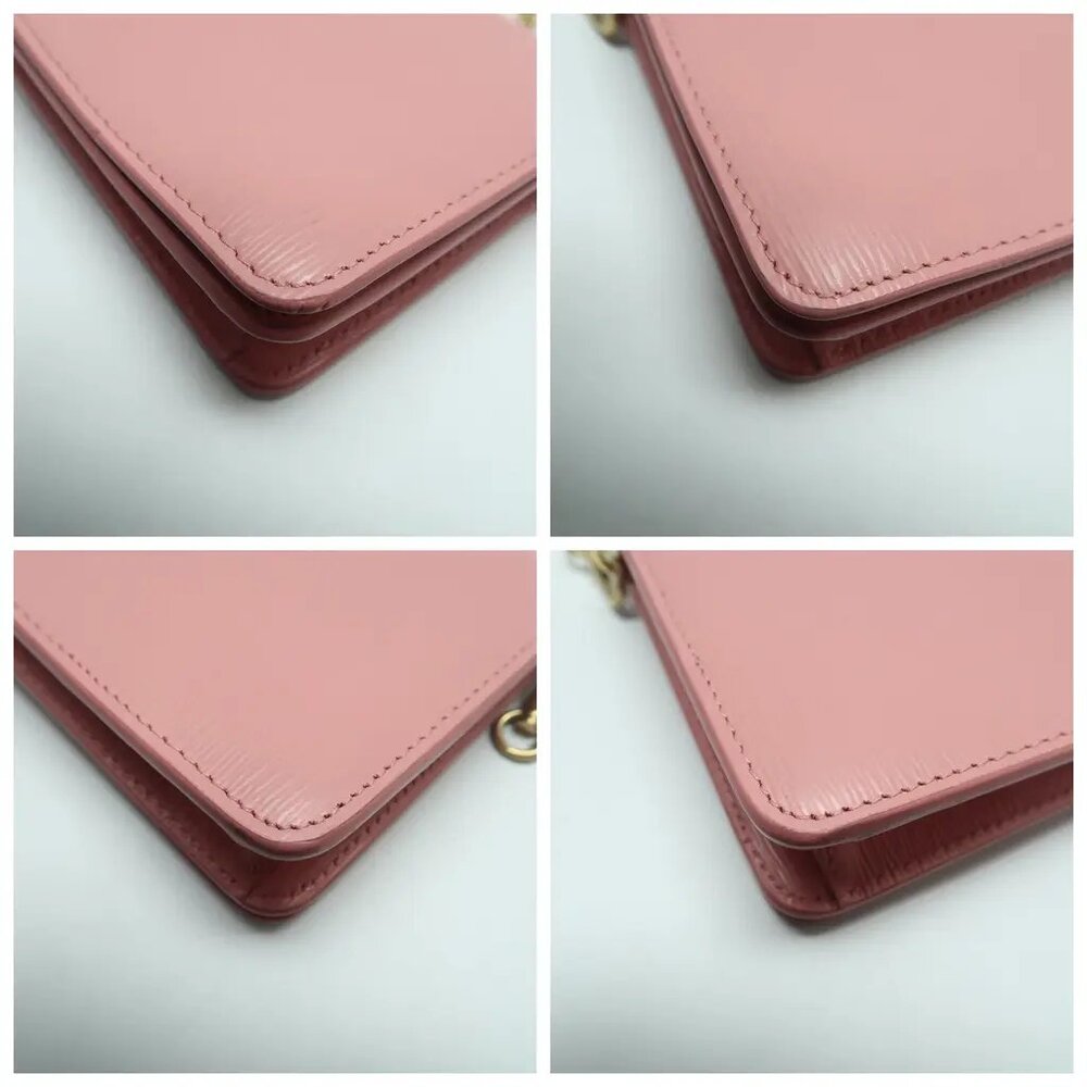 Prada Pink Leather Shoulder Bag 674-031825 - Picture 6 of 12